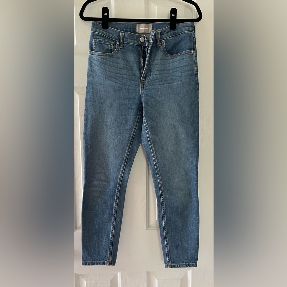 Everlane High-Rise Straight Leg Ankle Jeans